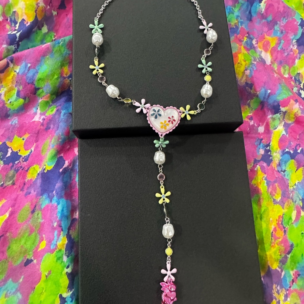 Floral Heart Pendant Necklace